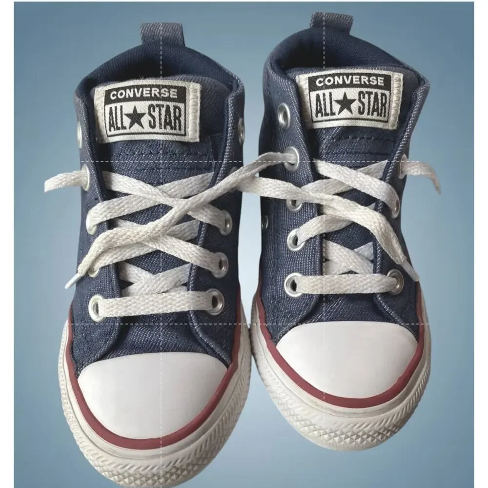 Converse All Star Shoes Low Chucks Gray Canvas Boys Size 11.5 Chuck Taylor